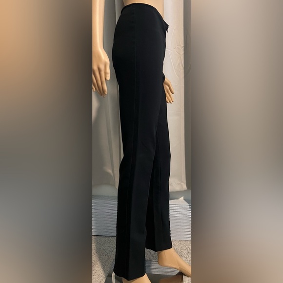 XoXo Flat Front Exposed Zipper Fitted Dress Pants - Picture 3 of 4